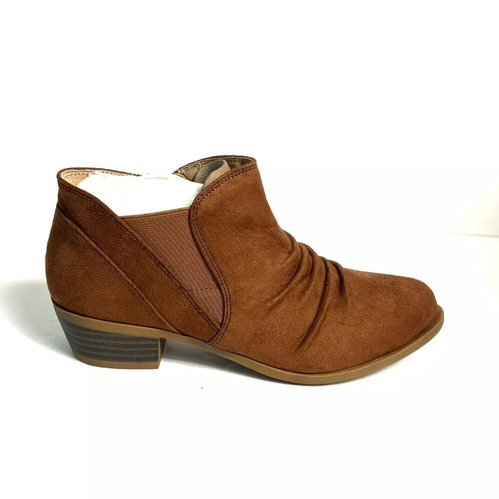 Life Stride Aurora Women’s Walnut Brown Ankle Boots Size 6M